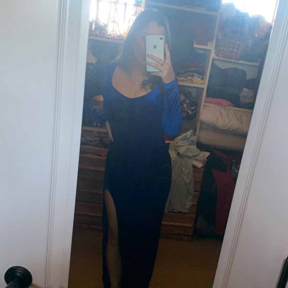 Velvet formal dress